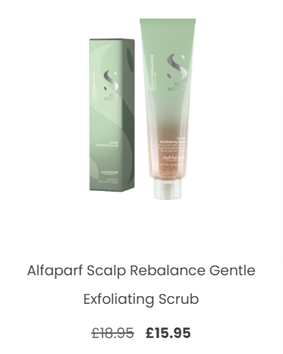 Alfaparf scalp rebalance gentle exfoliating scrub