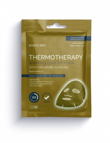 Beauty Pro Thermotherapy Warming Gold Foil Mask