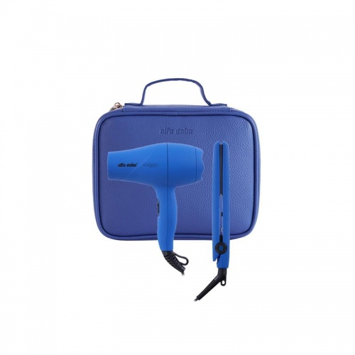 Alfa Italia Viaggio Travel Hairdryer and Styler Carrycase in Azzurro