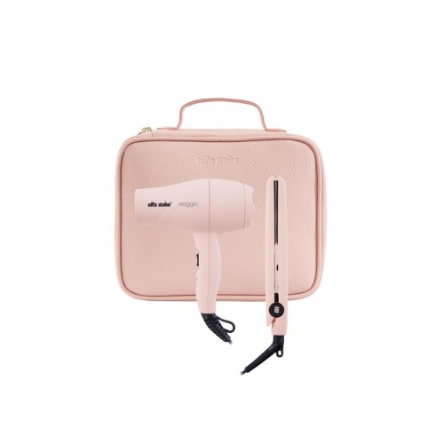 Alfa Italia Viaggio Travel Hairdryer and Styler Carrycase in Rosa