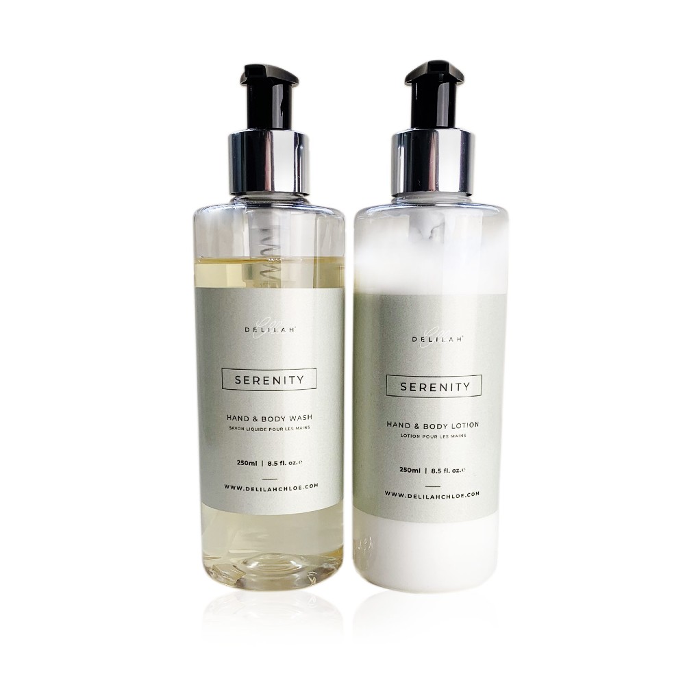 Delilah Chloe Serenity Hand Wash & Lotion Set Luxury Toiletries